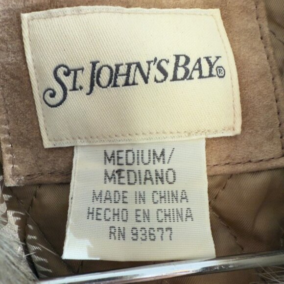 Vintage Suede Fur Trim Jacket Rabbit Collar Cuffs Y2K Mob Wife Boho Chic Medium - Picture 2 of 12